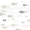 Ambiente Serviette Lunch Communion Fishes Cream Communion Confirmation Cream 33