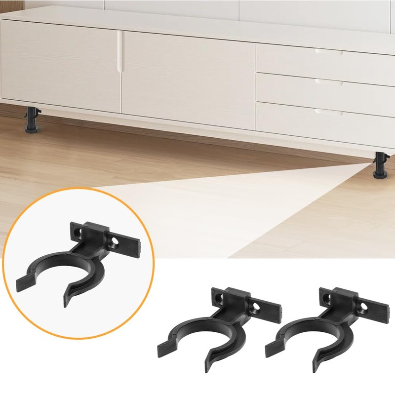 Flintronic 12Pcs Kitchen Kick Board Plinth Clips, Heavy Duty Kick-Board