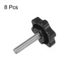 sourcing map 8pcs Star Knobs M6 x 30mm 304 Stainless