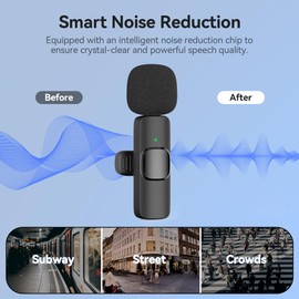 oraolo Wireless Lavalier Microphone for Android Phone, 360° Omnidirectional HD Mini Microphone with High Sensitivity for Interviews, Video Podcasts, Vlogs, YouTube, TikTok