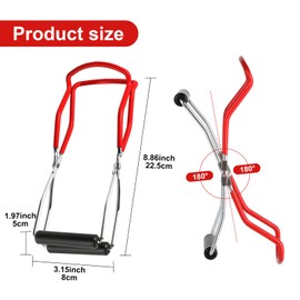 Glass Lifter Preserving, Glass Lifter Tongs, Preserving Jar Lifter Tongs, with Non-Slip Handle, Ideal for Hot Preserving of Preserving Jars and Preserves, (Glass Lifter 22 cm - 1 Piece)