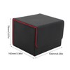 Card Storage Box Multipurpose Large Capacity Flip Side Insert PU
