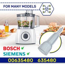 MONTERAL Motor Coupling for Food Processor with the Original Code 00635480 635480 for Bosch for Siemens - Warranty 10 Years