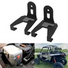 2pcs Cooler Mounting Brackets Black Iron Replacement for Polaris RZR