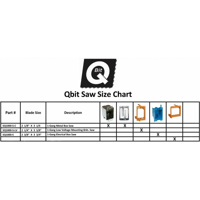 QBit NEW QBit SQ1000 3 Kit Oscillating Multi Tool Saw