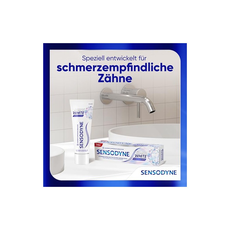 Toothpaste - Sensodyne Advanced White - Daily Whitening Tooth Cream,