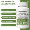 Glutathione 725mg Per Capsule OrganiMAXX L-Glutathione One A Day capsules.