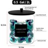 TIPGO Glass Jars for Laundry Room Organization, Laundry Pods Container