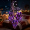 Large Purple Dream Catchers,Moon and Stars Decor,Dream Catcher for Girls