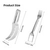 SSKHE 2Pcs Stainless Steel Fruit Slicer, 2 in 1 Double
