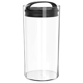Prepara Evak Fresh Saver, 4 Quart Airless Canister with Black handle, Clear