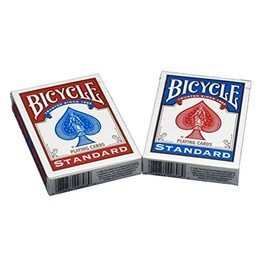 Bicycle Poker Size Standard Index Playing Cards, 4 Deck Player's Pack