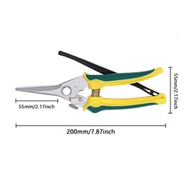 Foot Rot Shears, 7.8" Stainless Steel Goat Sheep Alpaca Hoof Trimmers with Safety Lock, Multiuse Garden Pruning Shears for Sheep Pig Hoof, Branches, Flowers