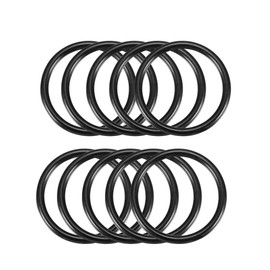 uxcell Nitrile Rubber O-Rings, 46mm OD 38mm ID 4mm Width, Metric Sealing Gasket, Pack of 10