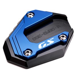 ZEXDDI Suitable for B&MW F800GS F900GS F850GS F750GS Adventure Kickstand Plate Motorcycle CNC Side Stand Extension Pad F850 GS Adventure F 750 850 GSA F 900 GS ADV (Blue)