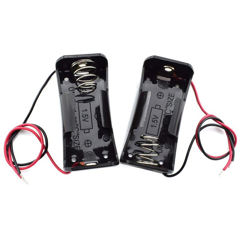 SDTC Tech 2-Pack 1x C Cell Battery Holder 1.5V C