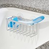 InterDesign Metro Rustproof Aluminum Suction Sponge Holder for Kitchen Sink