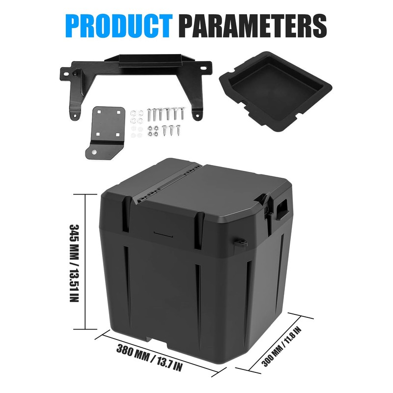 XATVXUTV UTV Under Seat Storage Box for Polaris Ranger 1000