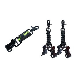 MELOTOUGH Work Glove Belt Clip Gloves Holder Clip Glove Clips Tactical Glove Clip with 2 Alligator Clips for Tool Belt,Tactical Bag,Outdoor Accessory(Black 2pcs)