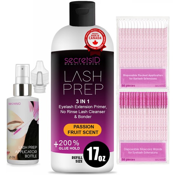 3-in-1 Eyelash Extension Primer – Bulk 500mL No-Rinse Lash Cleanser