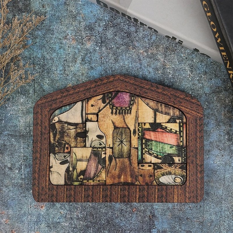 Wooden Puzzle Develop Visualization Skills Brain Teaser Educational Puzzle for