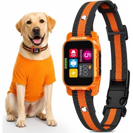 Dog Bark Collar for Small Medium Large Dogs 10-100lbs, Automatic Bark Device with Anti-False Trigger & Bark Count Tracking, 4 Training Modes and 8 Sensitivity to Effectively Stop Barking, Black