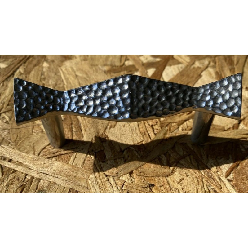 MICHAEL ARAM Decorative Geometric Architectural Drawer Pulls Hammered Look 6