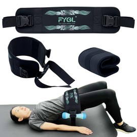FYGL Hip-Thrust-Belt, Foldable Band for Dumbbells, Kettlebells, Plates - Supports Up to 300 lbs, Gym and Home Workouts with Slip-Resistant Padding, Green