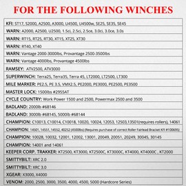 WATERWICH 12V 250A Winch Solenoid Relay Contactor with 6 Protecting caps Universal for ATV UTV 2000-5000lbs Winch