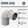 Sellon24® Stainless Steel Round Elbow Pipe Elbow 90° for Pipe