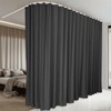 MaKefeile Room Divider Curtains & Flexible Bendable Tracks Set,Privacy Dividers
