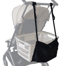 Shopping Basket Compatible x Load Capacity 8.8 lbs (4 kg) Stroller Underbag Bag, Hammock, Luggage Bag, B-Type Compatible, Easy to Install, Stroller Underbag, Stroller Bag, Large Capacity, Storage, Instruction Manual Included
