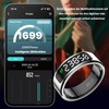 HPLSZCN Smart Ring Men's Smart Ring with LED Display, Fitness