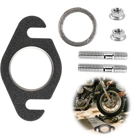 Exhaust Gasket Exhaust Stud Stud Manifold Seal Set for 50 cc Scooter, Exhaust Seal Universal Exhaust Manifold, Compatible with Aerox Bw's, Booster, Nitro, Aerox, Mach-G, Jog-R, Ovetto