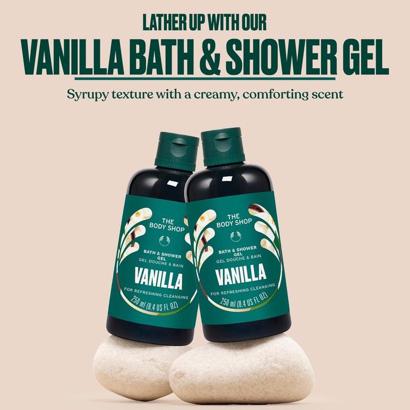 The Body Shop Vanilla Bath and Shower Gel, Moisturising Body