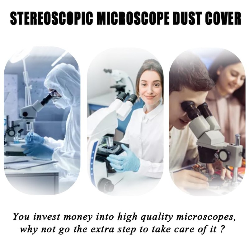 Microscope Dust Cover Fit Full Size Standard Microscopes - Lab