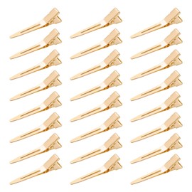 50 Pcs Alligator Curl Clips, Bantoye 1.8 Inch Single Prong Clips Hair Accessories for Hair Styling, Hair Coloring, Gold