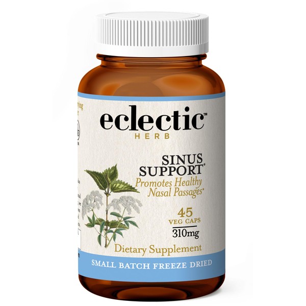 ECLECTIC INSTITUTE Sinus Support | 45 CT (310 mg) | Freeze Dried Fresh for Peak Plant Power