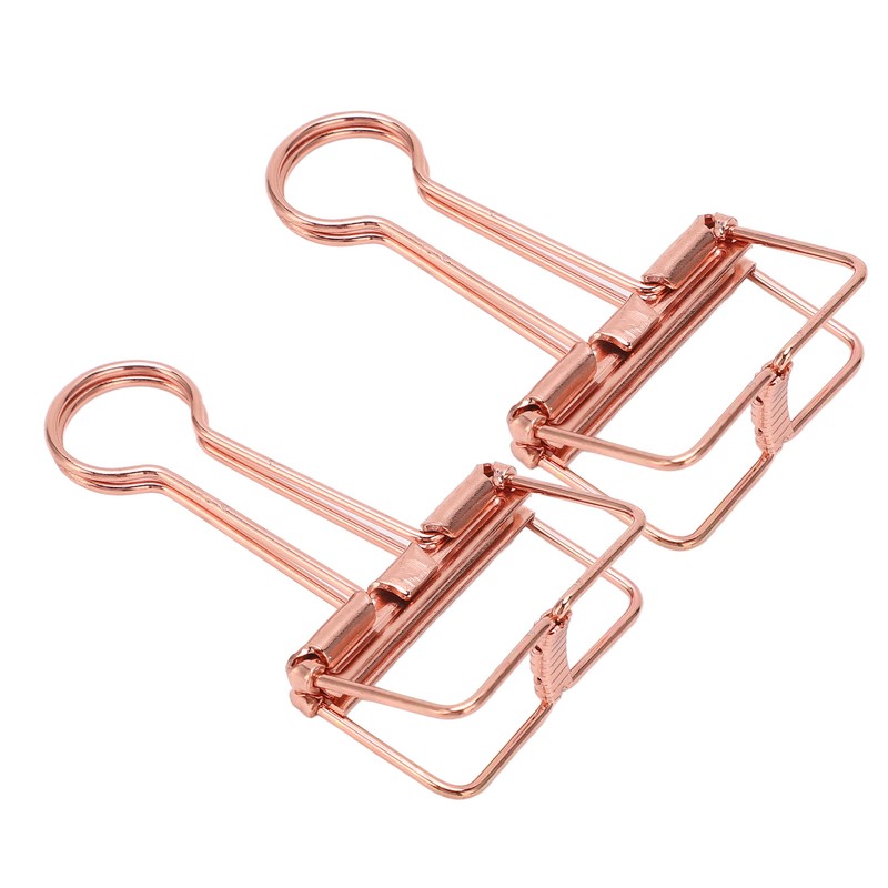 50Pcs Hollow Binder Clips Metal Paper Binder Clips for Documents