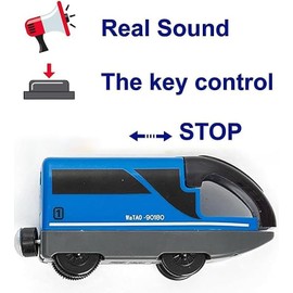 TOPLIVING Railway Electric Locomotive Wooden Train Train, Electric Train Toy, Children's Locomotive Compatible with Wooden Rails, Children's Toy, Boy, Girl, Toddler Toy