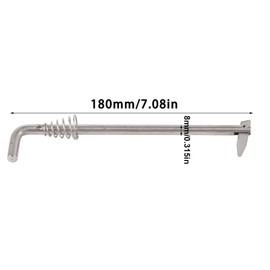 Kodrily Outboard Tilt Rod, Stainless Steel Tilt Thrust Rod with Spring, OE Number 350‑62121‑2 Outboard Motors Engine Tilt Rod Assy Bracket Pin Lock Fit for 9.8‑18HP Boat Motor