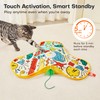 Potaroma Potaroma Cat Feather Toys Interactive, Unpredicatable in-The-Cover Moving Feather,