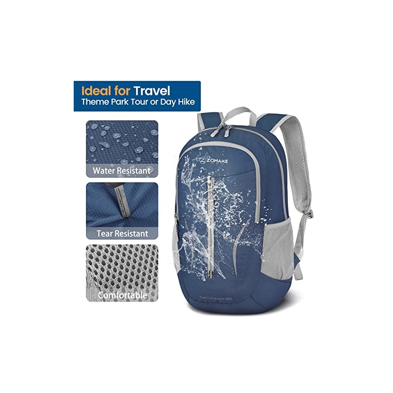 ZOMAKE Ultra Lightweight Packable Backpack - Perfect for Travel