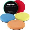 WORKPRO 5PCS 6.5-inch Polishing Pads Sponge Waxing Foam Buffing Kit