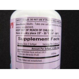 Herbal Therapy ACAI  BERRY Extract 1000mg. Dietary Supplement Powerful Antioxidant Lot of 2