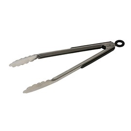 Genware NEV-582 Utility Tong, Heavy Duty, Stainless Steel, 30 cm
