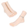 Realistic Practice Foot for Nail Training – Soft Flexible Fake