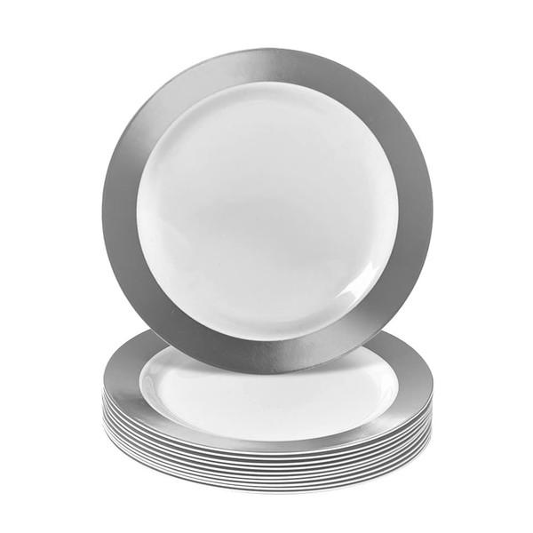 Elegant Disposable Plates for Party - (10 pc) Heavy Duty
