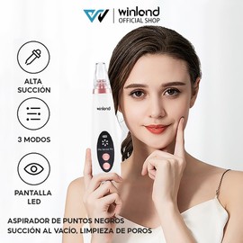 Winland Aspirador de puntos negros eléctrico, herramienta limpiadora de puntos negros