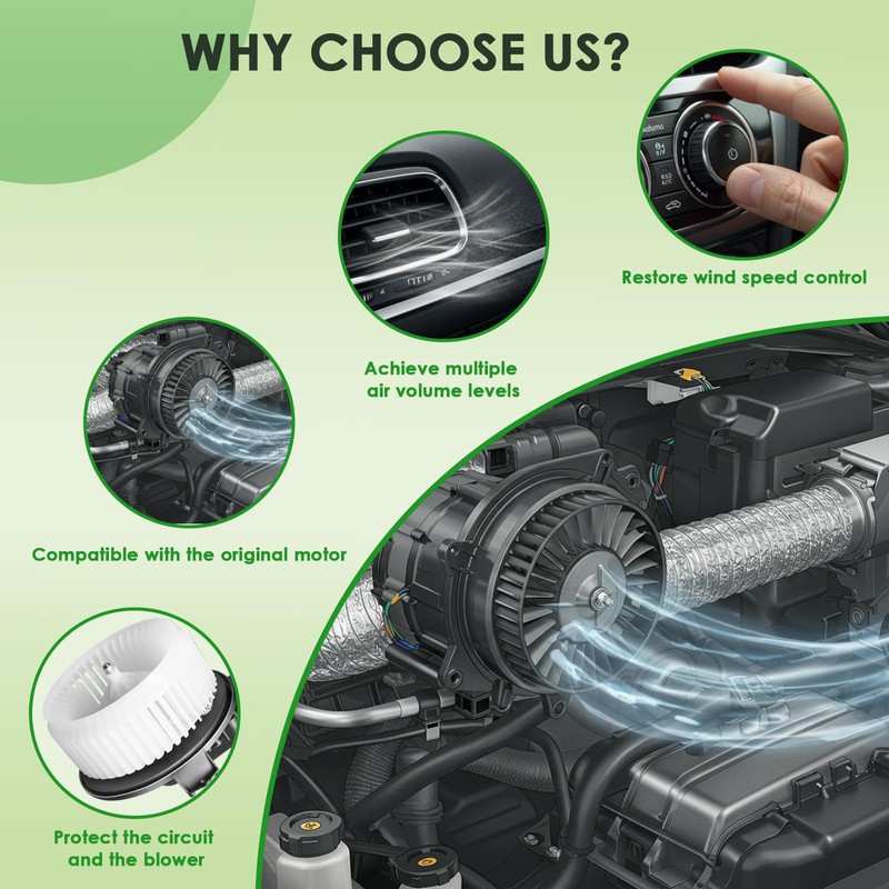 PUAMRPTS HVAC Heater Blower Motor Resistor - Compatible with Mazda